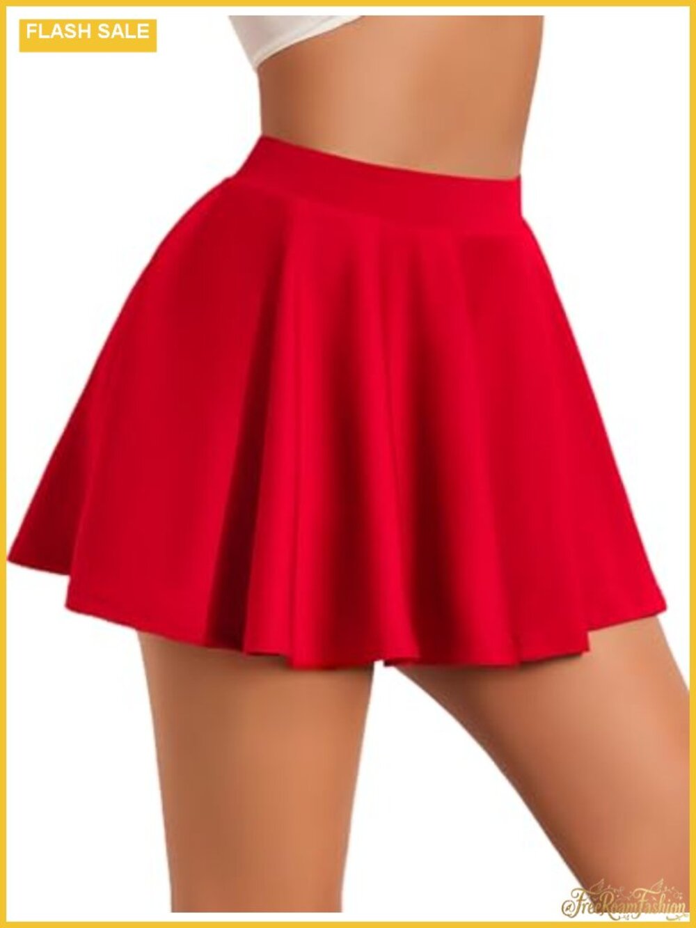 Women's Pleated Mini Skirt A-Line Ruffle Rave Outfit
